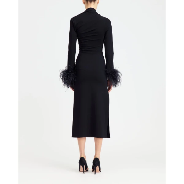 Elevate your elegance in this 16Arlington  from the luxury feather dress edit