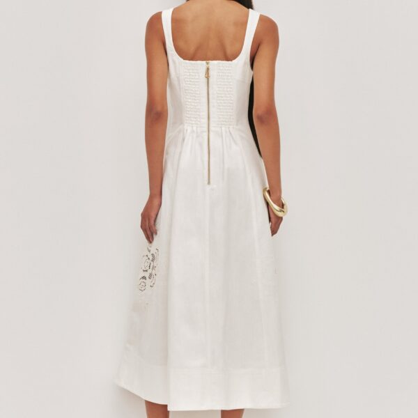 Aje Halo Embroidered Midi Dress, view 5