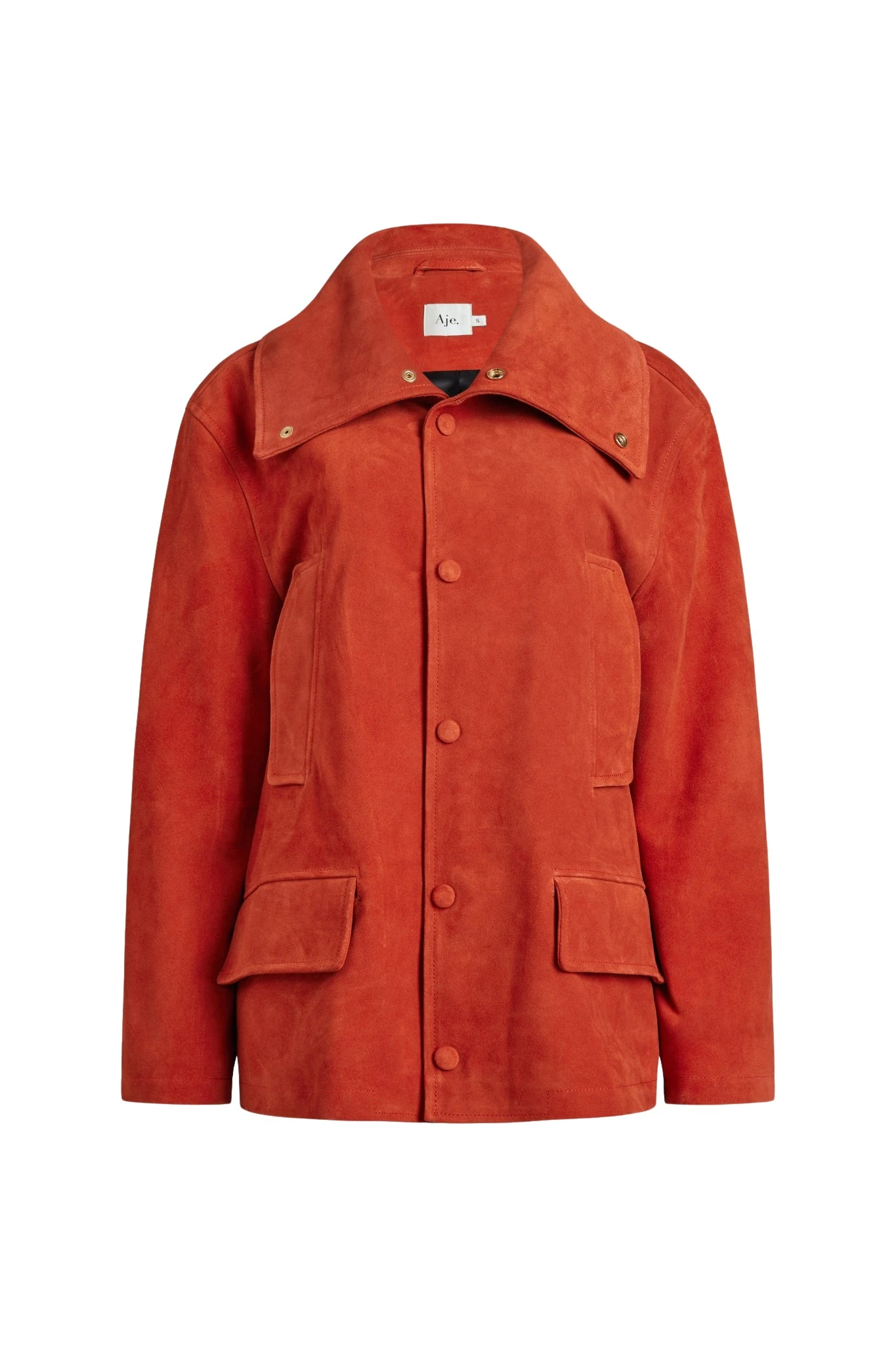 Aje-aus-Jackets-Darcy-Suede-Jacket90841_nobg Aje Red Jackets