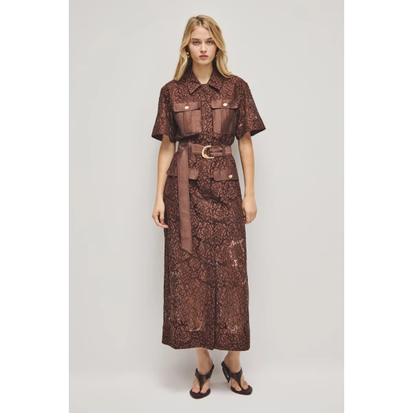 Mystic Lace Shirt Dress