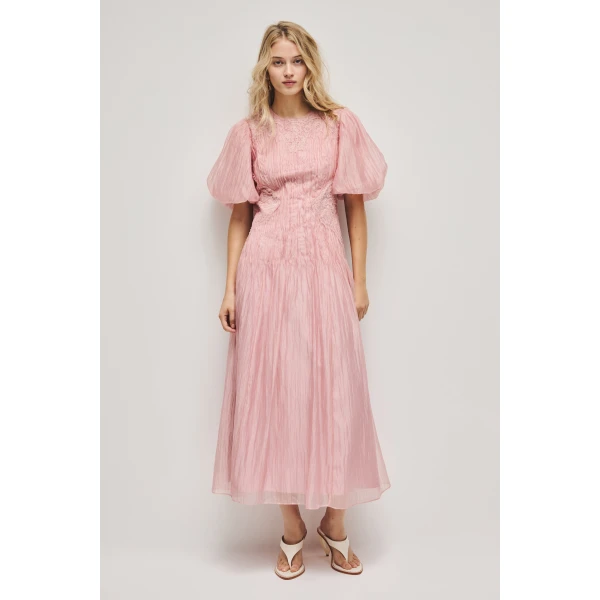 Ophelia Lace Midi Dress