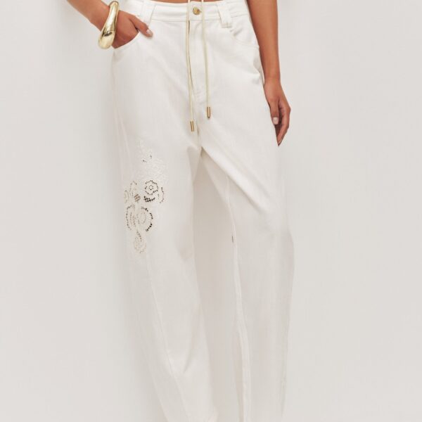 Aje Halo Embroidered Pant, view 3