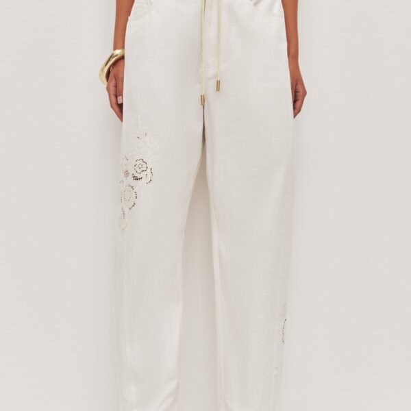 Aje Halo Embroidered Pant, view 4
