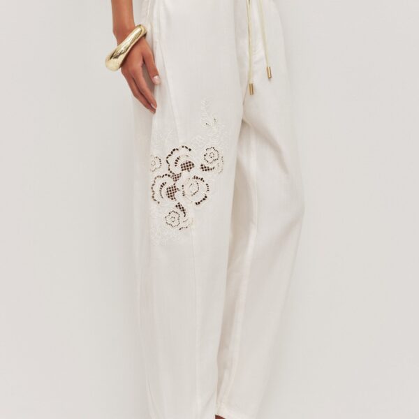 Aje Halo Embroidered Pant, view 5
