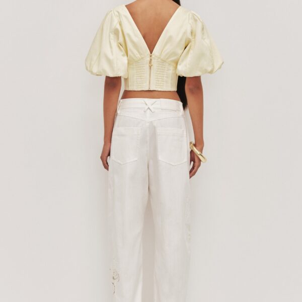 Aje Halo Embroidered Pant, view 7