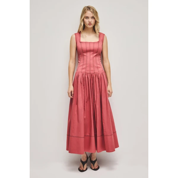 Parallel Midi Dress