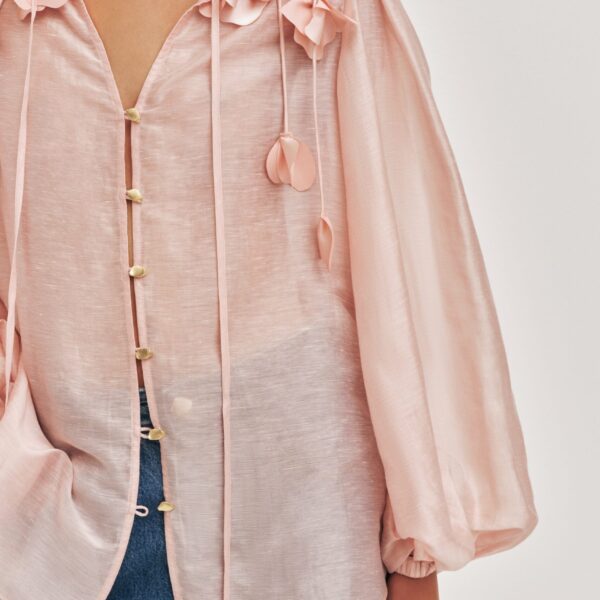 Aje Camille Flower Blouse, view 3