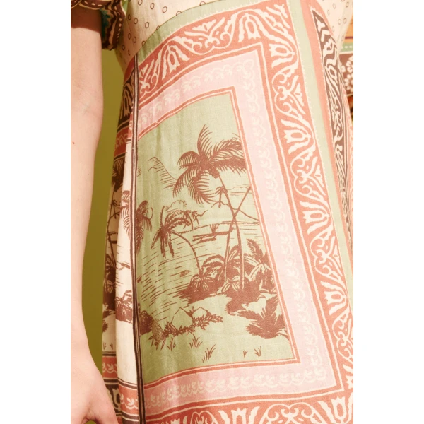 Alemais Alberta Midi Dress  Sustainable Dresses with Alemais print -  Luxury Handbags Australian Designer