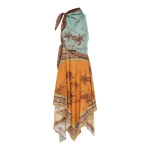 Alemais Alberta Scarf Midi Dress  Sustainable Dresses with Alemais print -  Luxury Handbags Australian Designer