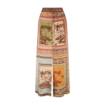 Alemais Alberta Silk Pant  Sustainable Pants with Alemais print -  Luxury Handbags Australian Designer