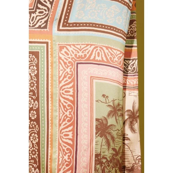 Alemais Alberta Silk Pant  Sustainable Pants with Alemais print -  Luxury Handbags Australian Designer