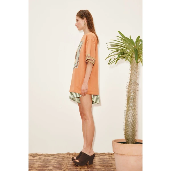 Alemais Alberta Tee  Sustainable Tops with Alemais print -  Luxury Handbags Australian Designer