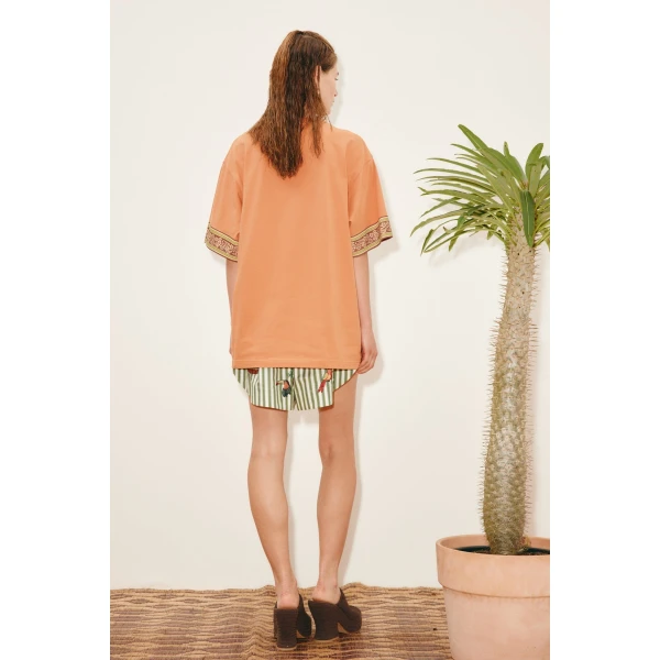 Alemais Alberta Tee  Sustainable Tops with Alemais print -  Luxury Handbags Australian Designer