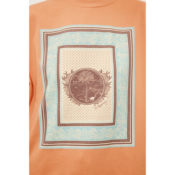 Alemais Alberta Tee  Sustainable Tops with Alemais print -  Luxury Handbags Australian Designer