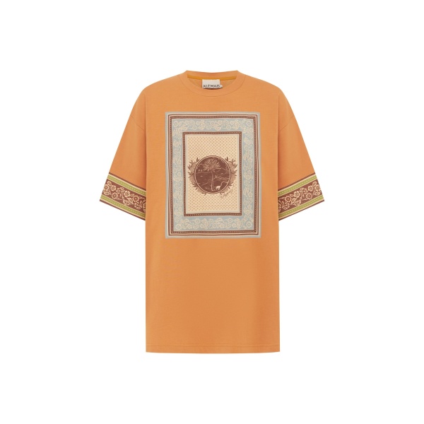 Alemais Alberta Tee  Sustainable Tops with Alemais print -  Luxury Handbags Australian Designer