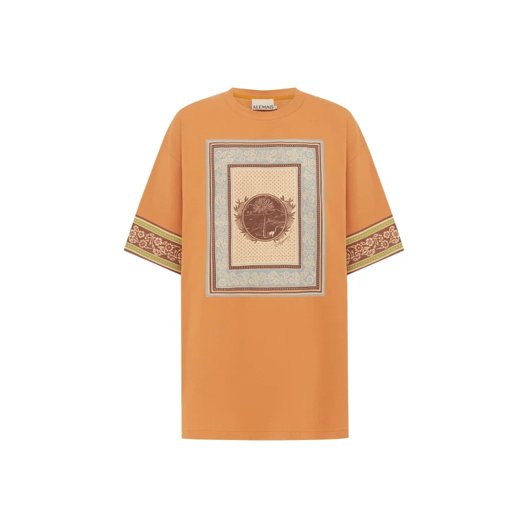Alemais Alberta Tee  Sustainable Tops with Alemais print -  Luxury Handbags Australian Designer