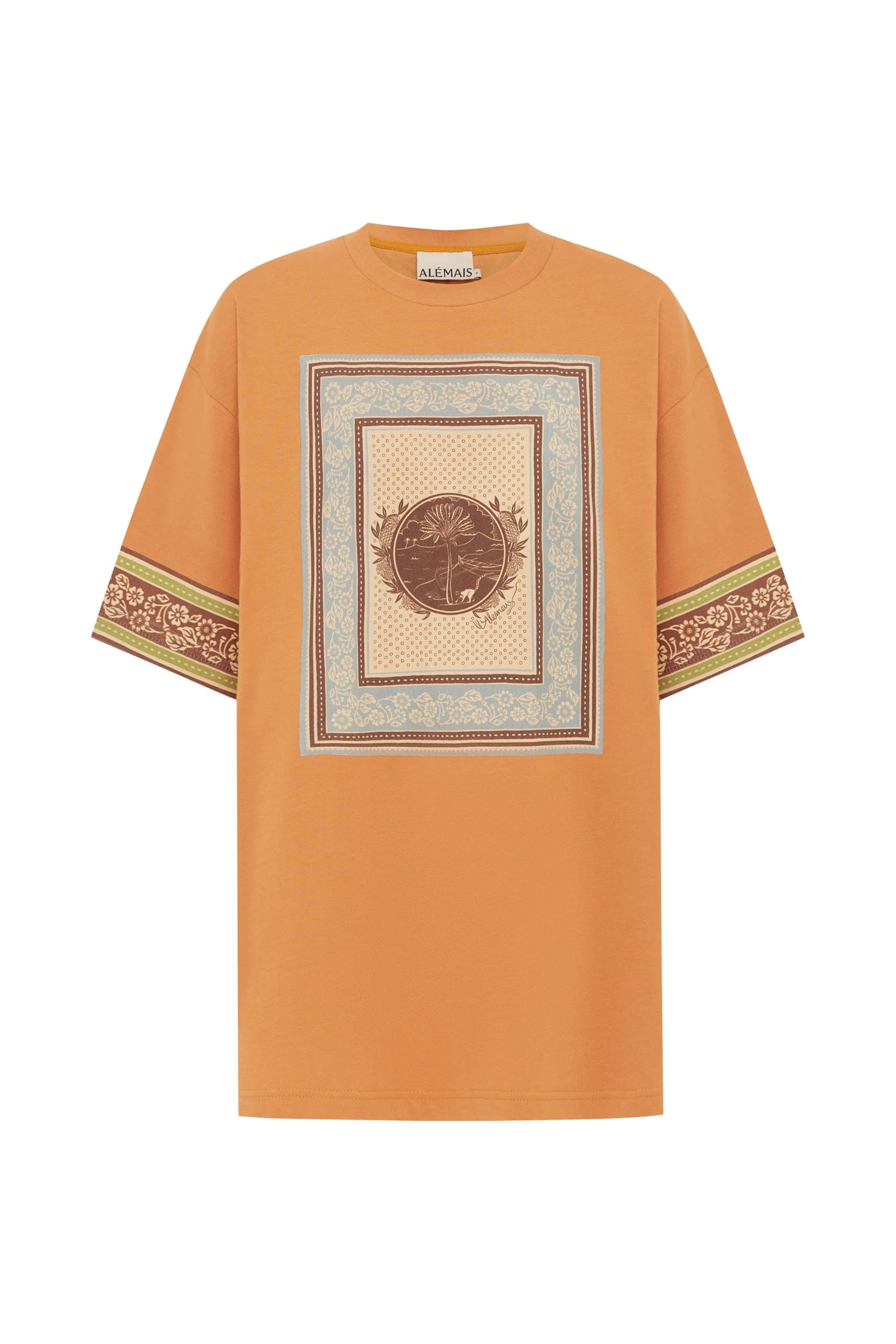 Alberta Tee by Alemais - Tops Alemais Alberta Tee Sustainable Tops with Alemais print - Luxury Handbags Australian Designer