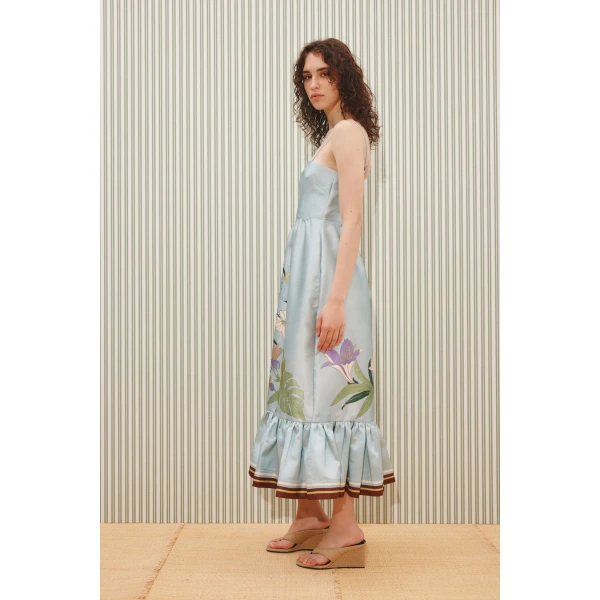Alemais Alfie Midi Dress  Sustainable Dresses with Alemais print -  Luxury Handbags Australian Designer