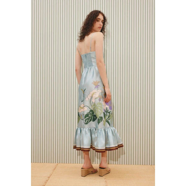 Alemais Alfie Midi Dress  Sustainable Dresses with Alemais print -  Luxury Handbags Australian Designer
