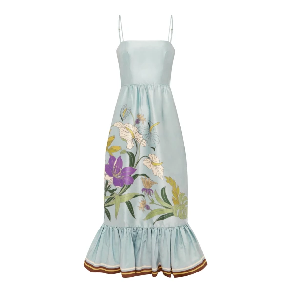 Alemais Alfie Midi Dress  Sustainable Dresses with Alemais print -  Luxury Handbags Australian Designer