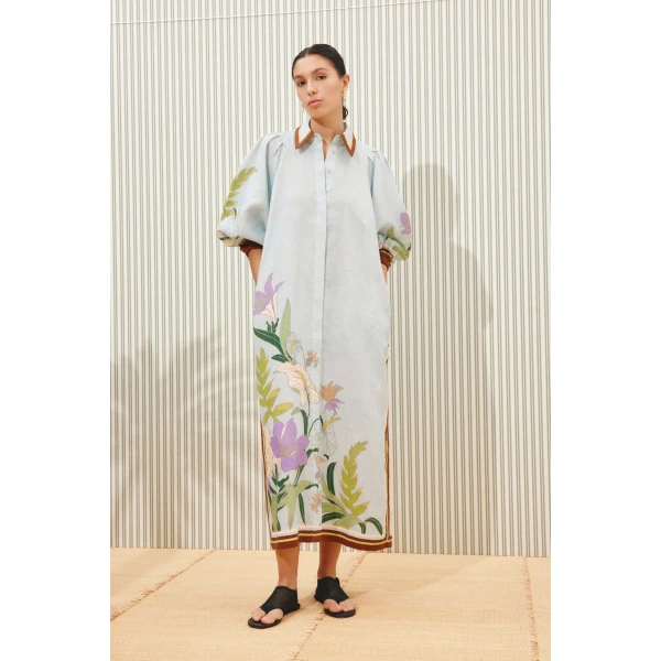 Alemais Alfie Shirtdress  Sustainable Dresses with Alemais print -  Luxury Handbags Australian Designer