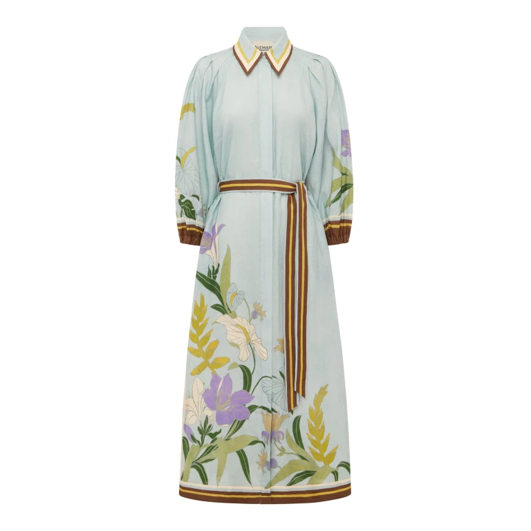 Alemais Alfie Shirtdress  Sustainable Dresses with Alemais print -  Luxury Handbags Australian Designer