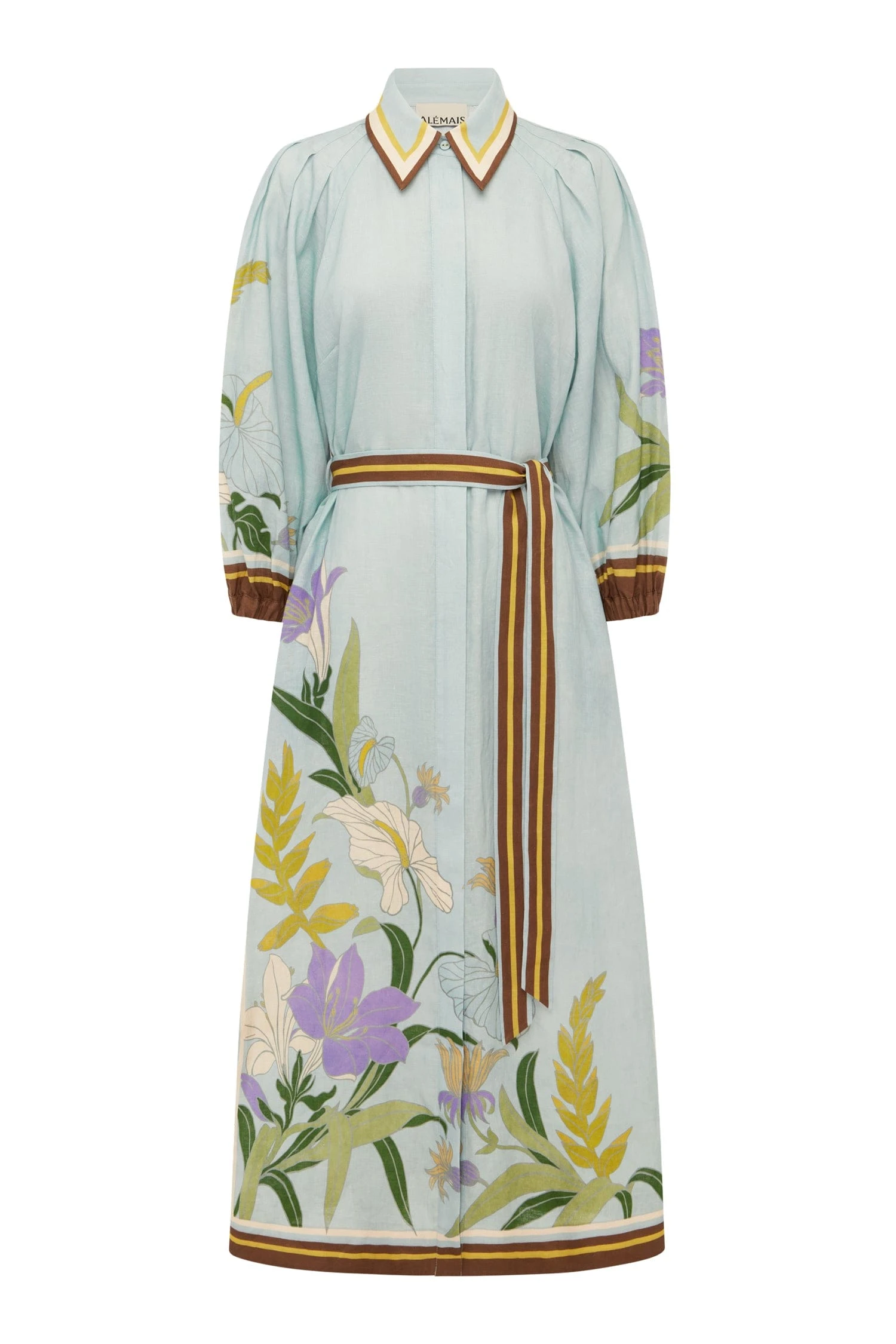 Alfie Shirtdress by Alemais - Dresses Alemais Alfie Shirtdress Sustainable Dresses with Alemais print - Luxury Handbags Australian Designer