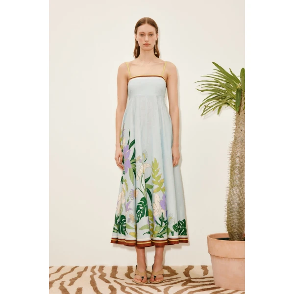 Alemais Alfie Sundress  Sustainable Dresses with Alemais print -  Luxury Handbags Australian Designer