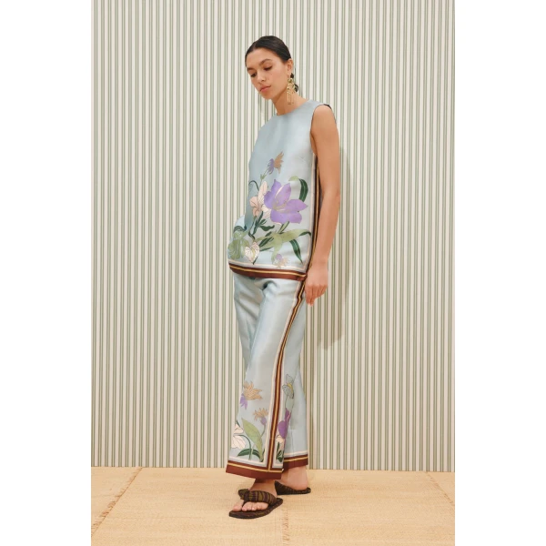 Alemais Alfie Top  Sustainable Tops with Alemais print -  Luxury Handbags Australian Designer
