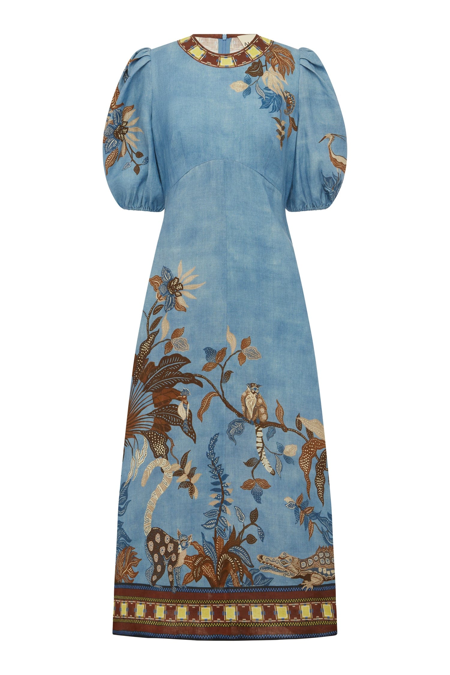 Alemais Georgie Midi Dress  Sustainable Dresses with Alemais print -  Luxury Handbags Australian Designer
