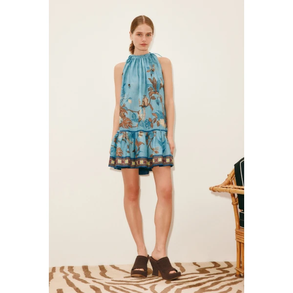 Alemais Georgie Mini Dress  Sustainable Dresses with Alemais print -  Luxury Handbags Australian Designer