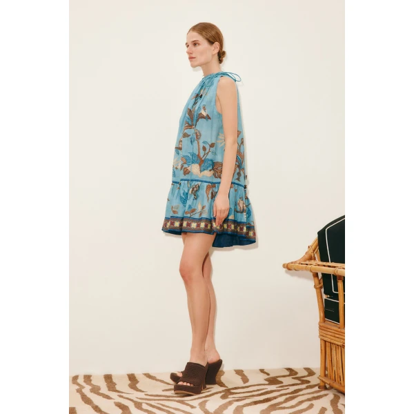 Alemais Georgie Mini Dress  Sustainable Dresses with Alemais print -  Luxury Handbags Australian Designer