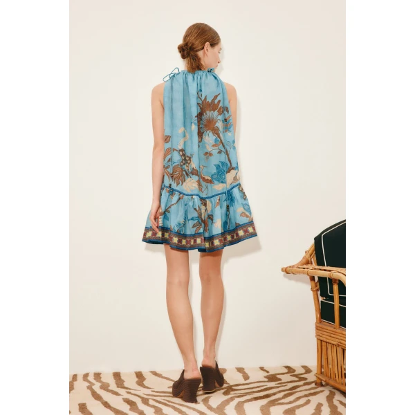 Alemais Georgie Mini Dress  Sustainable Dresses with Alemais print -  Luxury Handbags Australian Designer