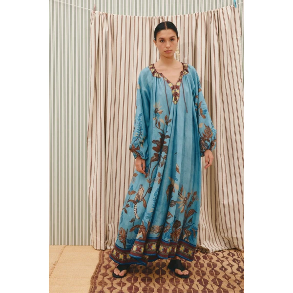 Alemais Georgie Pool Dress  Sustainable Dresses with Alemais print -  Luxury Handbags Australian Designer