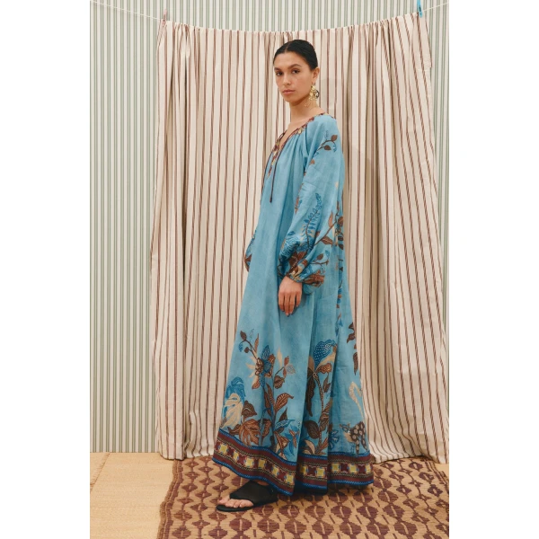 Alemais Georgie Pool Dress  Sustainable Dresses with Alemais print -  Luxury Handbags Australian Designer