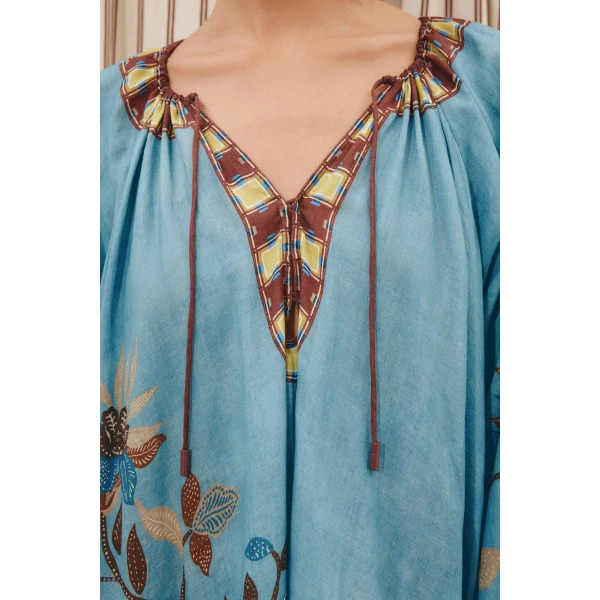 Alemais Georgie Pool Dress  Sustainable Dresses with Alemais print -  Luxury Handbags Australian Designer