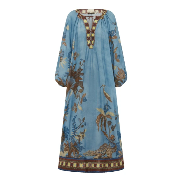 Alemais Georgie Pool Dress  Sustainable Dresses with Alemais print -  Luxury Handbags Australian Designer