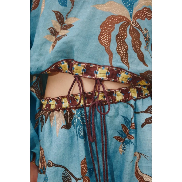 Alemais Georgie Top  Sustainable Tops with Alemais print -  Luxury Handbags Australian Designer