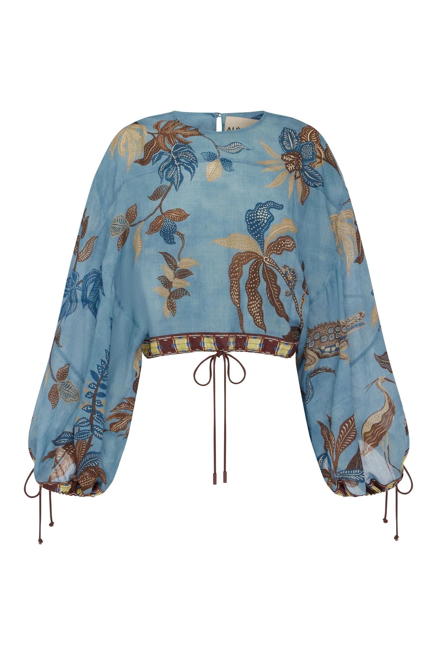 Georgie Top by Alemais - Tops Alemais Georgie Top Sustainable Tops with Alemais print - Luxury Handbags Australian Designer