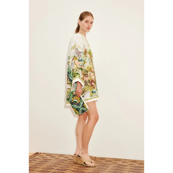 Alemais Jungle Boogie Mini Dress  Sustainable Dresses with Alemais print -  Luxury Handbags Australian Designer