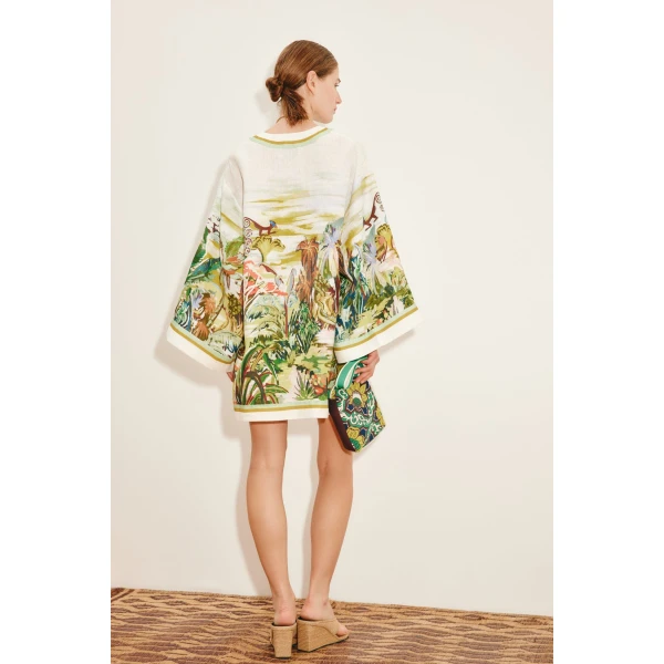 Alemais Jungle Boogie Mini Dress  Sustainable Dresses with Alemais print -  Luxury Handbags Australian Designer
