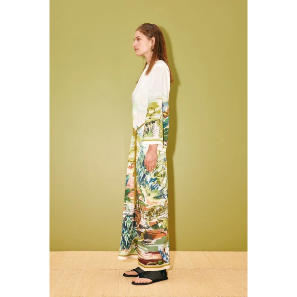 Alemais Jungle Boogie Silk Midi Dress  Sustainable Dresses with Alemais print -  Luxury Handbags Australian Designer