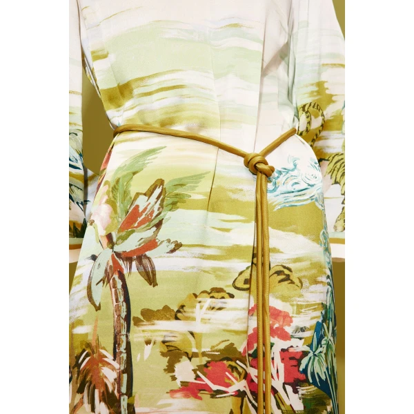 Alemais Jungle Boogie Silk Midi Dress  Sustainable Dresses with Alemais print -  Luxury Handbags Australian Designer