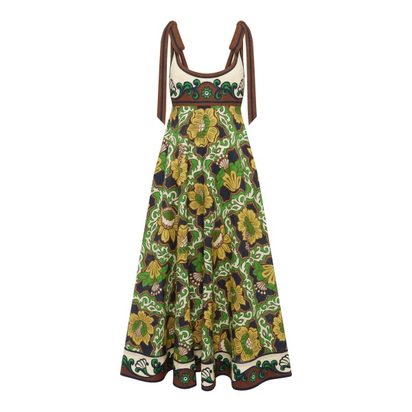 Alemais Liana Ballet Sundress  Sustainable Dresses with Alemais print -  Luxury Handbags Australian Designer