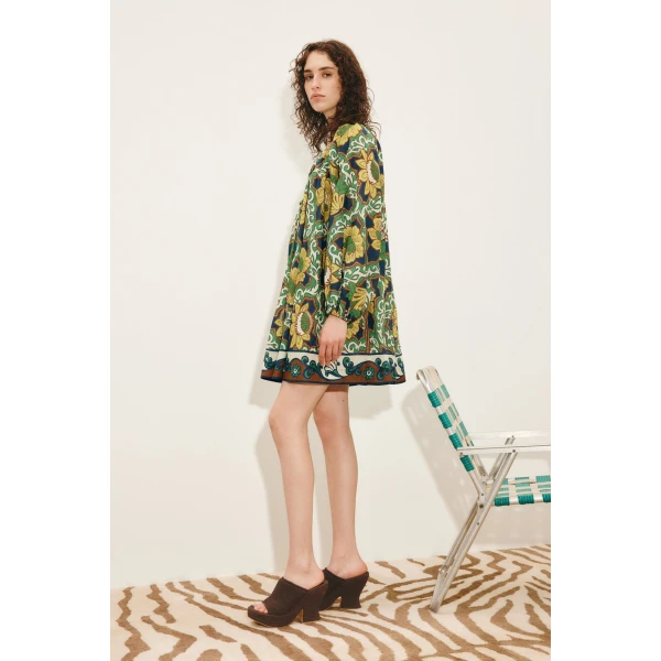 Alemais Liana Mini Dress  Sustainable Dresses with Alemais print -  Luxury Handbags Australian Designer