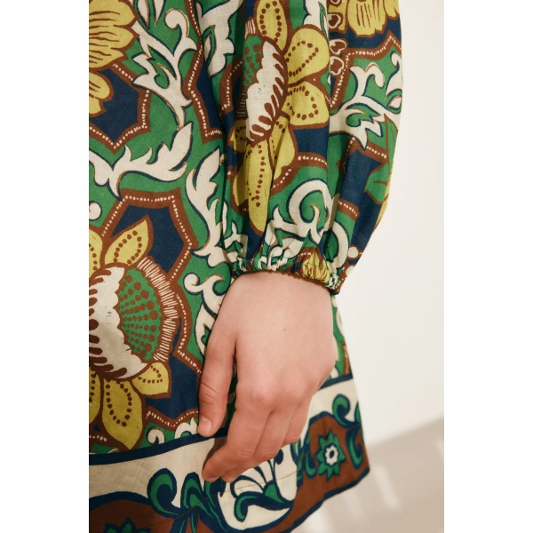 Alemais Liana Mini Dress  Sustainable Dresses with Alemais print -  Luxury Handbags Australian Designer