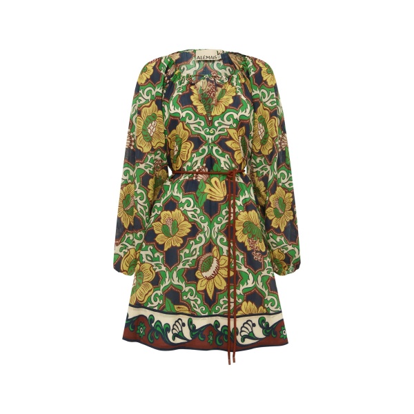 Alemais Liana Mini Dress  Sustainable Dresses with Alemais print -  Luxury Handbags Australian Designer