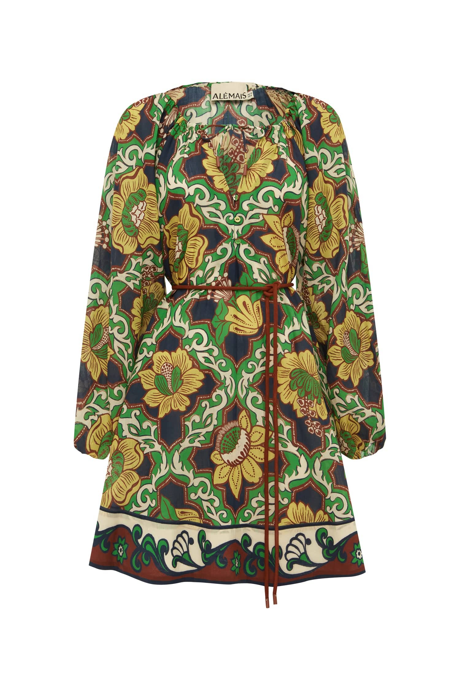 Alemais Liana Mini Dress  Sustainable Dresses with Alemais print -  Luxury Handbags Australian Designer