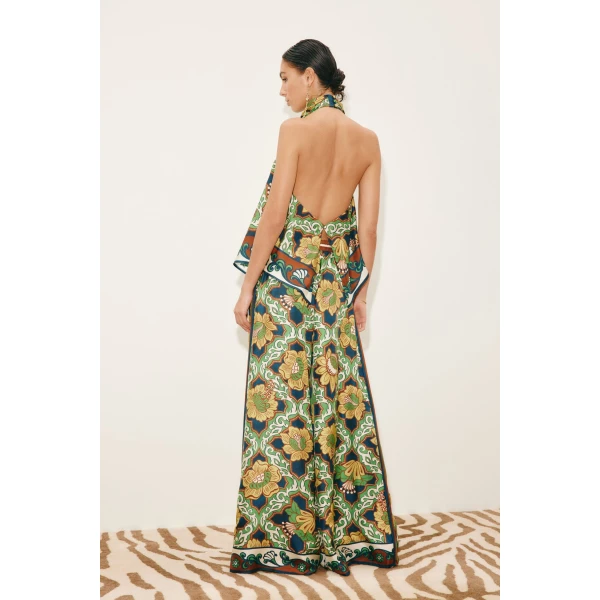 Alemais Liana Silk Top  Sustainable Tops with Alemais print -  Luxury Handbags Australian Designer