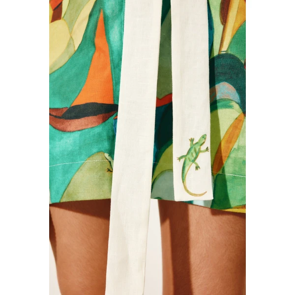 Alemais Mokshini Mini Dress  Sustainable Dresses with Alemais print -  Luxury Handbags Australian Designer